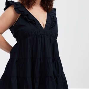 Abercrombie & Fitch Midnight Ruffle Mini Dress